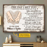 You Complete Me - Personalized Horizontal Poster For Couple