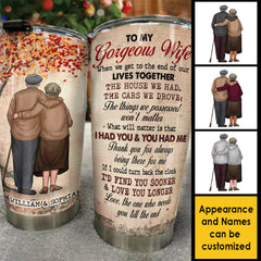If I Could Turn Back The Clock I'd Find You Sooner And Love You Longer - Gift For Couples. Personalized Tumbler
