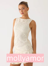 Adoria Mini Dress - Ivory