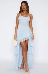 The Time We Shared Maxi Dress Baby Blue