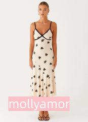 Amelia Midi Dress - Nude