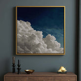 Billowing Blue Clouds Square Print