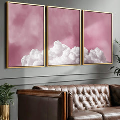 Bubblegum Clouds Set of 3 Prints