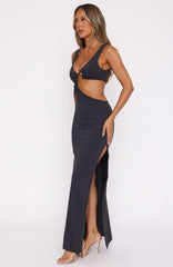 It Feels Wrong Maxi Dress Steel