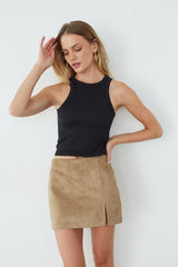 Delara Suede Mini Skort