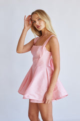 Daisy Square Neck Babydoll Mini Dress