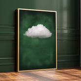 Deep Green Cloud Print