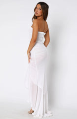 Still Got It Mesh Maxi Dress White