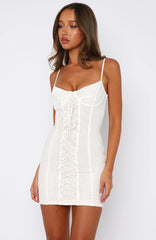 Royal Rebellion Mini Dress Ivory