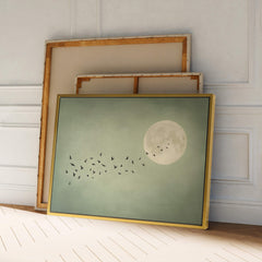 Japandi Moon Sage Print