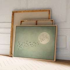 Japandi Moon Sage Print