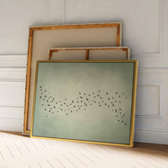 Japandi Murmur Sage Print