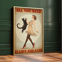 Love and A Cat Print