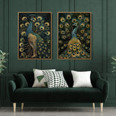 Luxe Peacock Set of 2 Prints