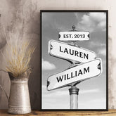 Where There Is Love There Is Life - Couple Personalized Custom Vertical Poster - Gift For Husband Wife. Anniversary