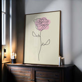 Rose Line Print