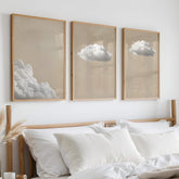 Soft Clouds Set of 3 Prints