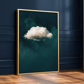 Teal Cloud No2 Print