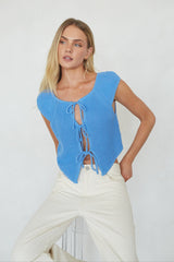 Bettina Front Tie Knit Top