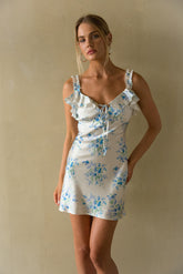 Corina Ruffle Floral Mini Dress