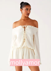 Astaria Mini Dress - Ivory