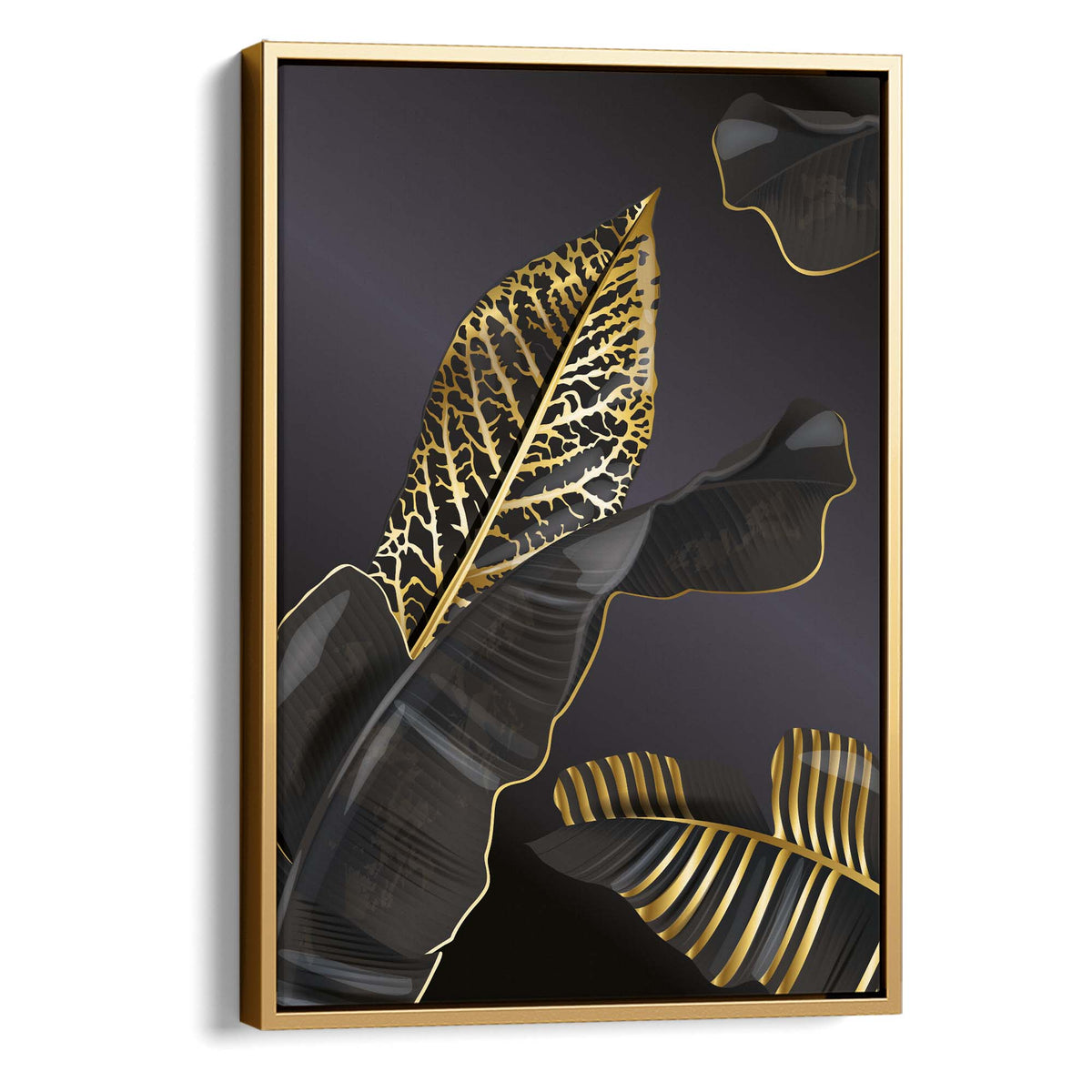 Golden Foliage Print