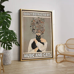 Music and Cats Print