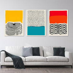 Modern Tribal Set of 3 Prints