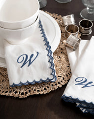 Scallop Border Napkins (Set of 4)