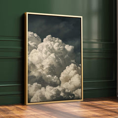 Vintage Billowing Clouds Print