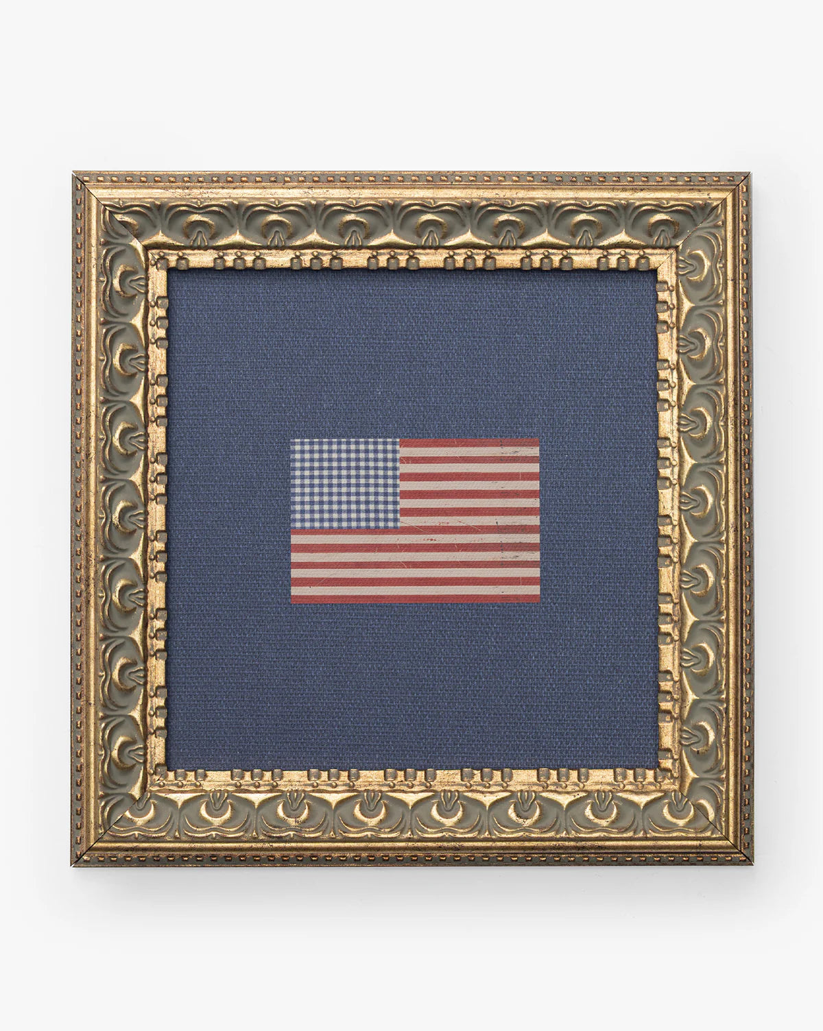 Americana Flag on Navy Mat