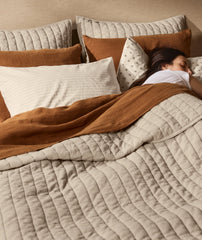 Garment Dyed Channel Quilt - FINAL SALE (Bone)