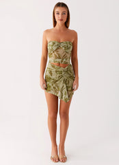 Varona Mini Dress - Jade Fern