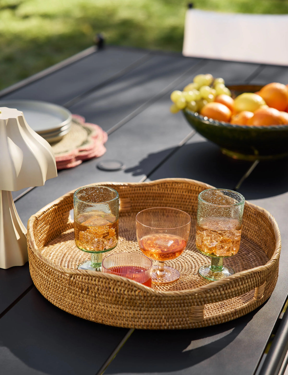 Tyna Rattan Tray