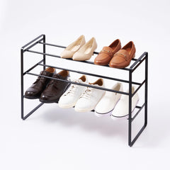 Three-Tier Expandable Shoe Rack (18" H)  - Steel
