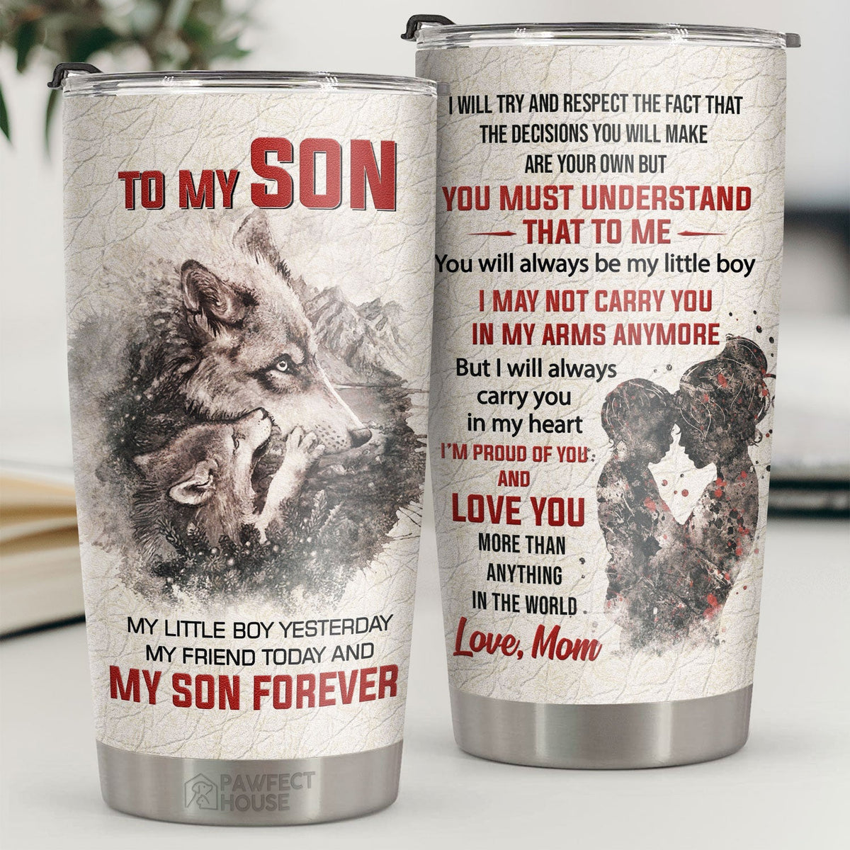 I May Not Carry You In My Arms But I Will Always Carry You In My Heart - Tumbler - To My Son. Gift For Son. Son Gift From Mom. Birthday Gift For Son