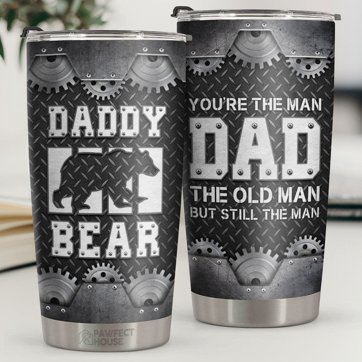 You're The Man Dad The Old Man But Still The Man - Tumbler - To My Dad. Gift For Dad. Dad Gift From Daughter And Son. Birthday Gift For Dad