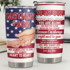 I'm Always Right Next To You You'll Outgrow My Lap But Never My Heart - Tumbler - To My Son. Gift For Son. Son Gift From Mom. Birthday Gift For Son