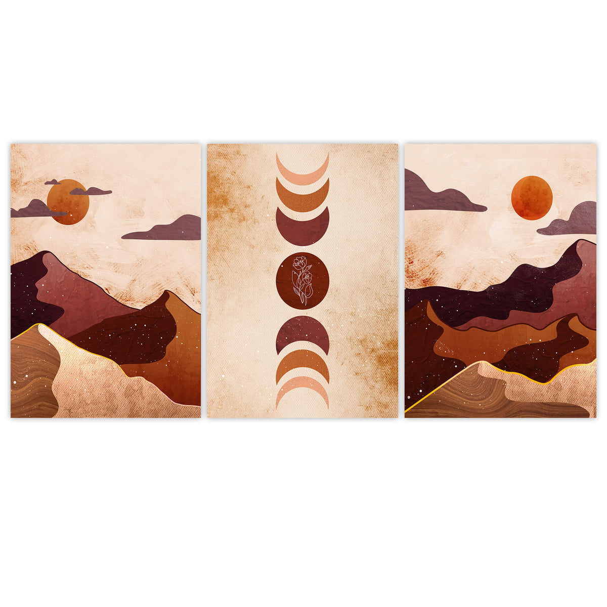 Sunset Dunes Set of 3 Prints