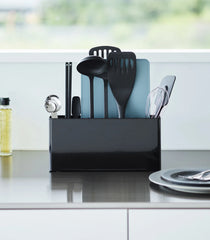 Utensil & Thin Cutting Board Holder - Steel