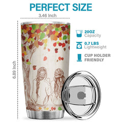 Thank You For The Laughter For All The Fun We've Shared - Tumbler - To My Bestie. Gift For Bestie. Best Friend. Sister. Birthday Gift For Bestie And Friend
