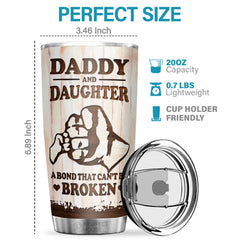 Sometimes It's Hard To Find Words To Tell You How Much You Mean To Me - Tumbler - To My Daughter. Gift For Daughter. Daughter Gift From Dad. Birthday Gift For Daughter