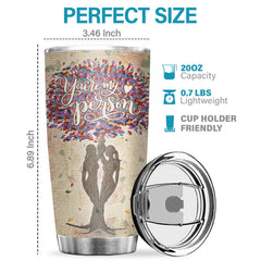 Thank You For Standing By My Side When Times Get Hard - Tumbler - To My Bestie. Gift For Bestie. Best Friend. Sister. Birthday Gift For Bestie And Friend