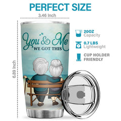 Our Life Ain't No Fairy Tale But Still You Are My Queen Forever - Tumbler - To My Wife. Gift For Wife. Anniversary. Engagement. Wedding. Marriage Gift