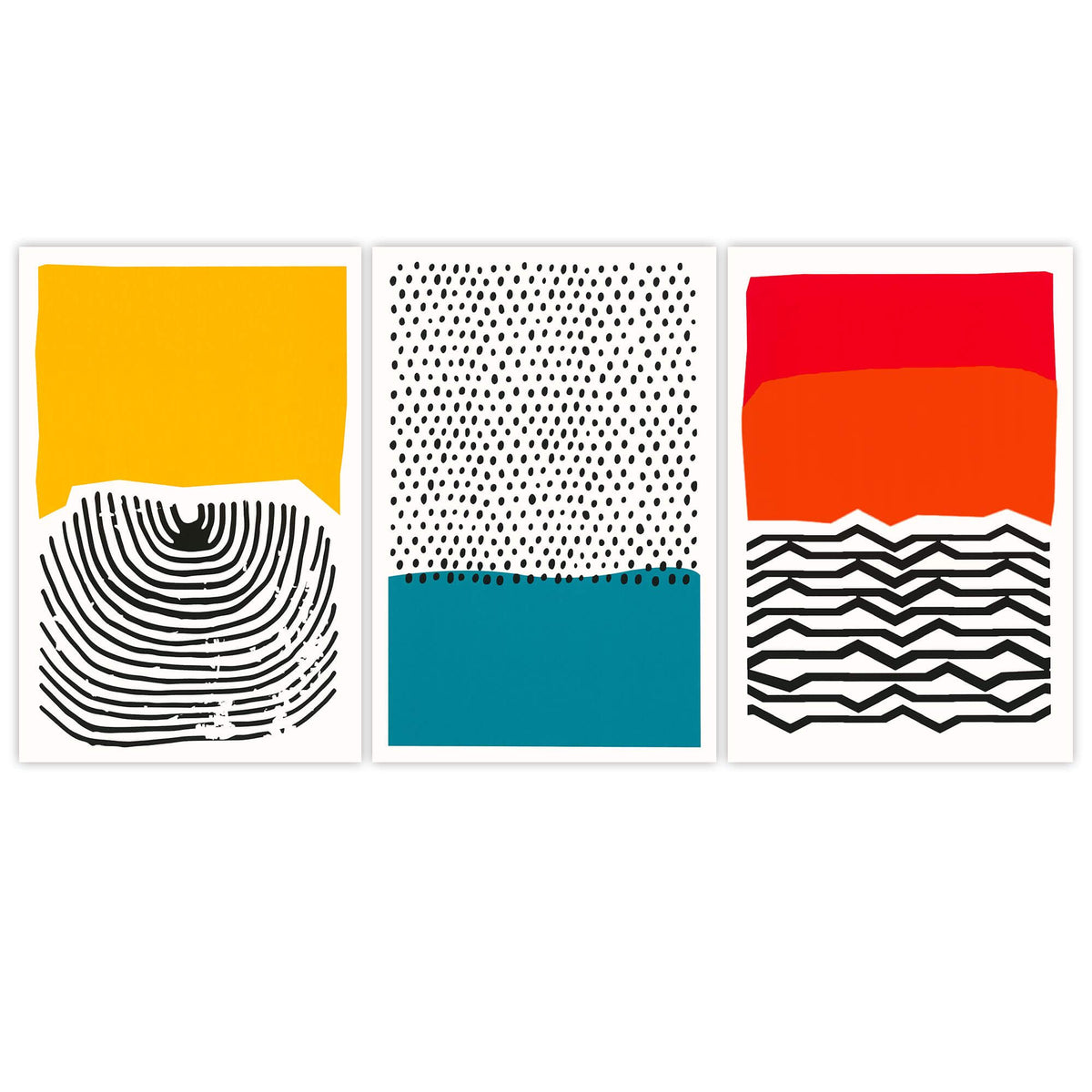 Modern Tribal Set of 3 Prints