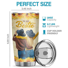 We've Been Friends For So Long Thank You For Standing By My Side - Tumbler - To My Bestie. Gift For Bestie. Best Friend. Sister. Birthday Gift For Bestie And Friend