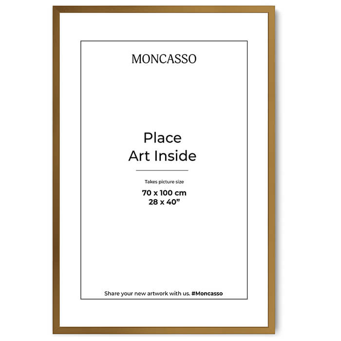 Gold Fine Art Frame, 70 x 100 cm