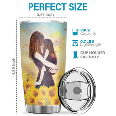 When I Asked God For An Angel. He Sent Me You - Tumbler - To My Daughter. Gift For Daughter. Daughter Gift From Mom. Birthday Gift For Daughter