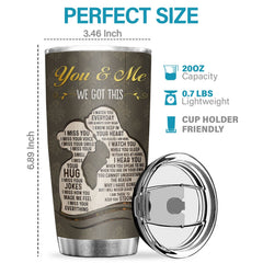 To My Wife I Married You Because I Can't Live Without You - Tumbler - To My Wife. Gift For Wife. Anniversary. Engagement. Wedding. Marriage Gift