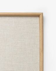 Oak & Linen Memo Board